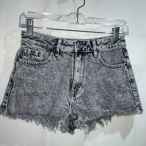 Pacsun HighWaist Festival shorts Sz 24 cutoff raw hem msr